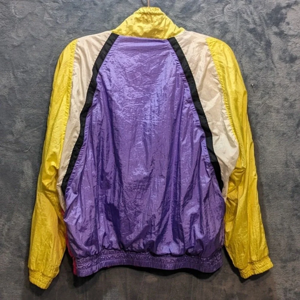 Vintage SFO San Francisco Originals Colorblock Windbreaker Jacket Purple Pink M